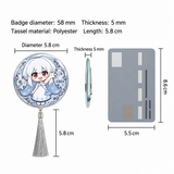 Double Flash Tassel Badge