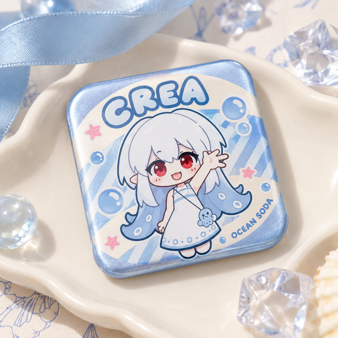 Double Flash Square Badge