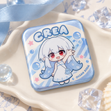 Double Flash Square Badge