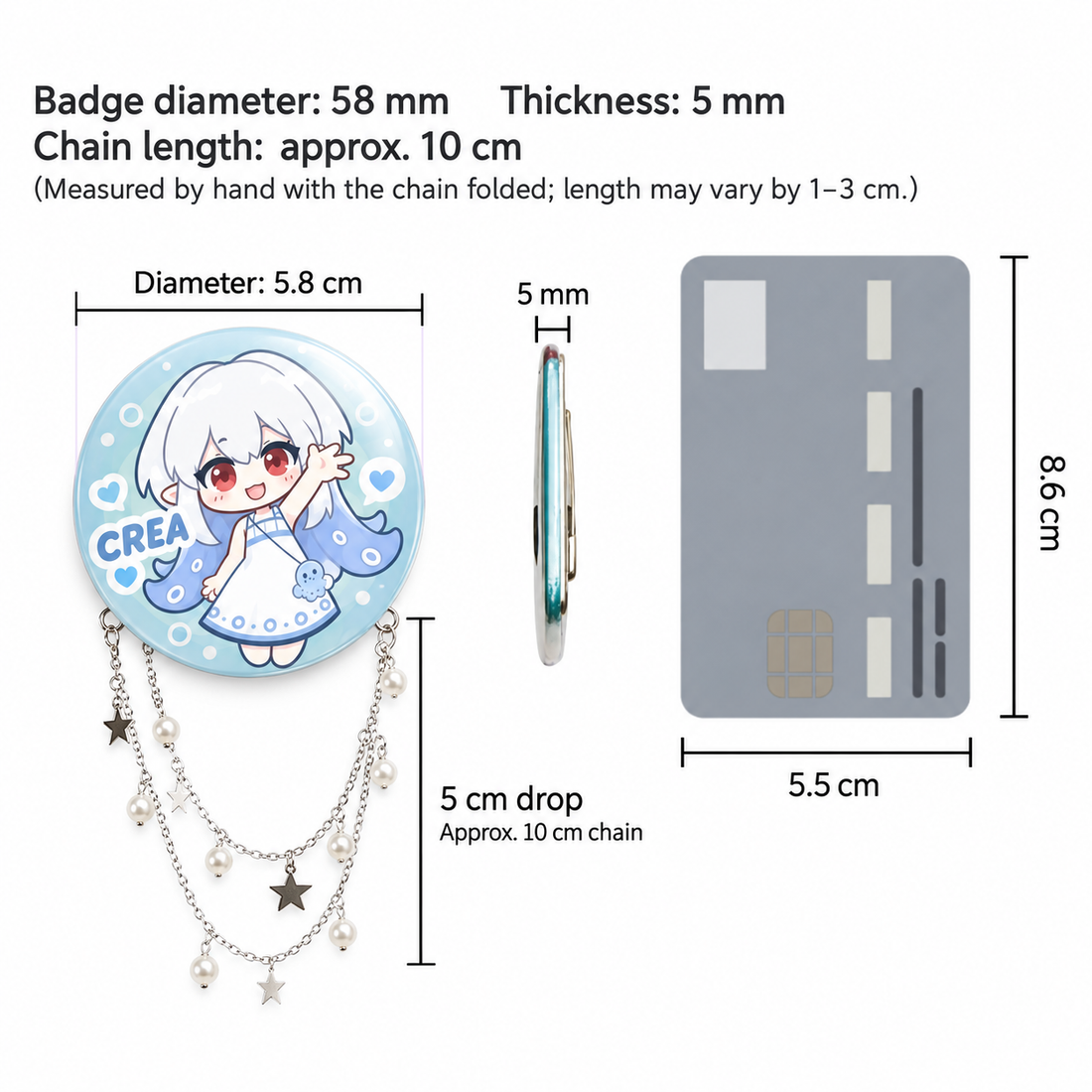 Laminated Chain Badge