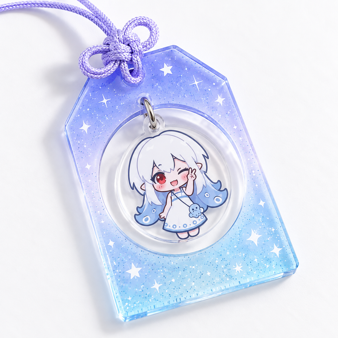 Omamori Wobble Acrylic Keychain