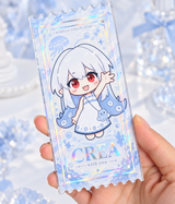 Embossed Foil Acrylic Ticket