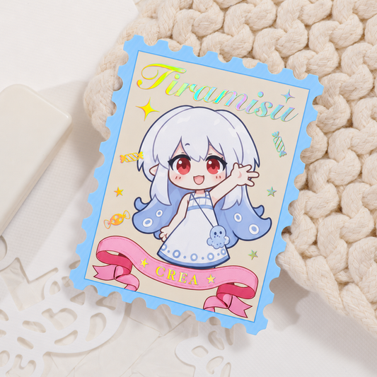 Embossed Foil Coated Paper Stamp Card