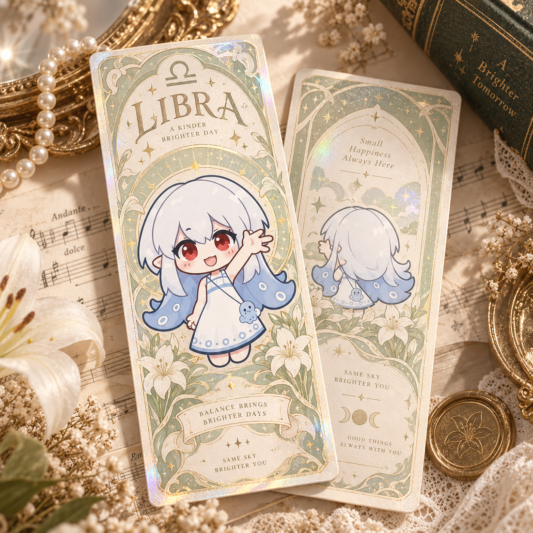 White Ceramic Tarot Card
