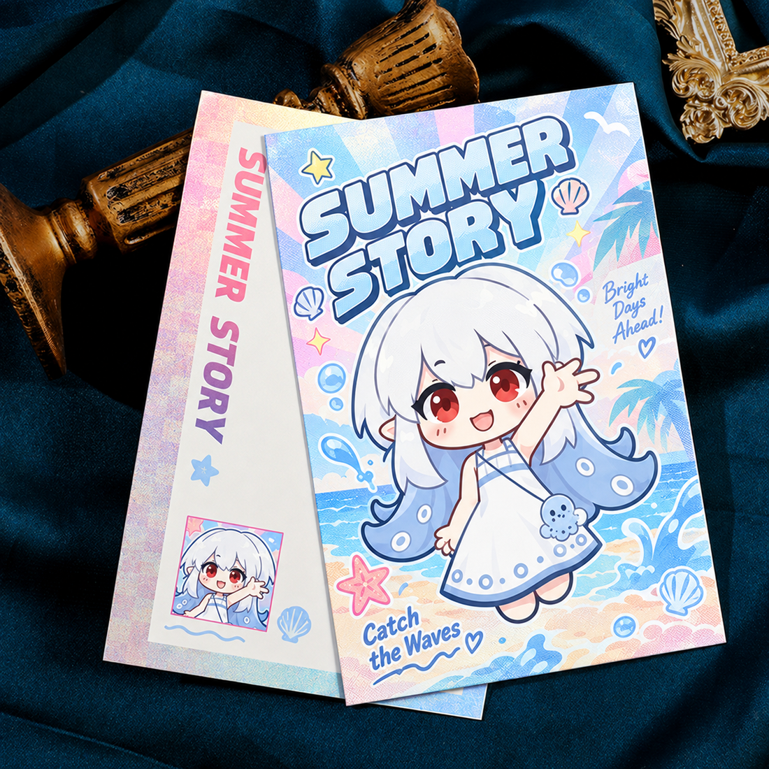 Laser Silver Postcard