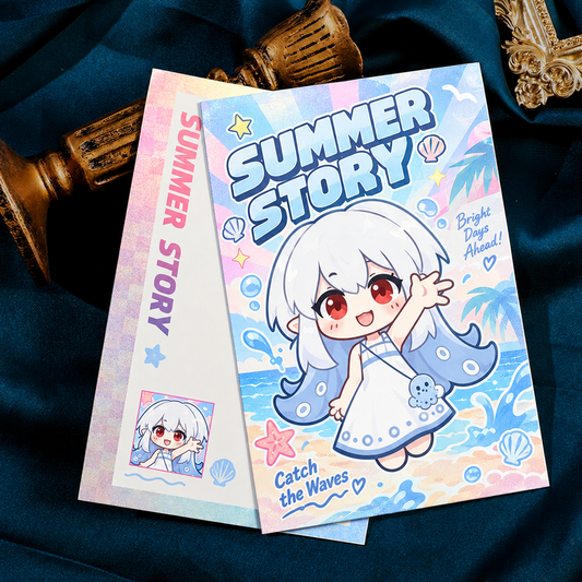 Laser Silver Postcard