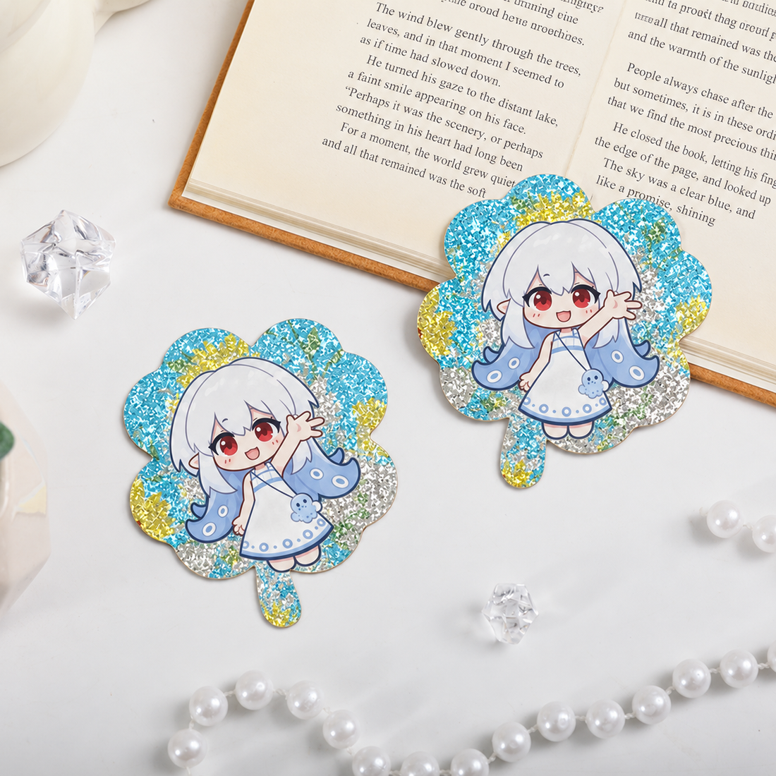 Diamond Double-Flash Die-Cut Sticker