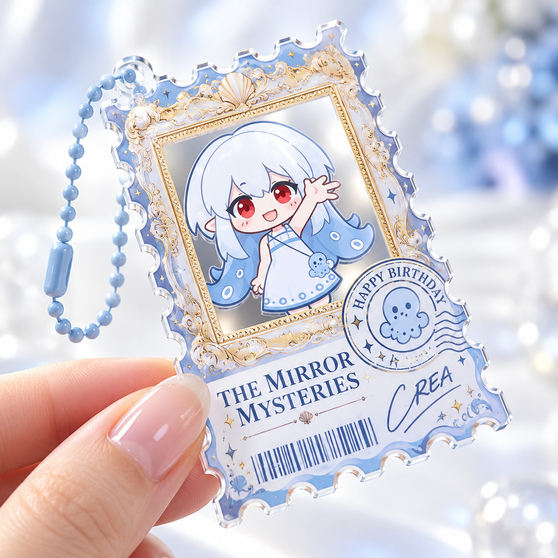 Clear Acrylic Stamp Charm
