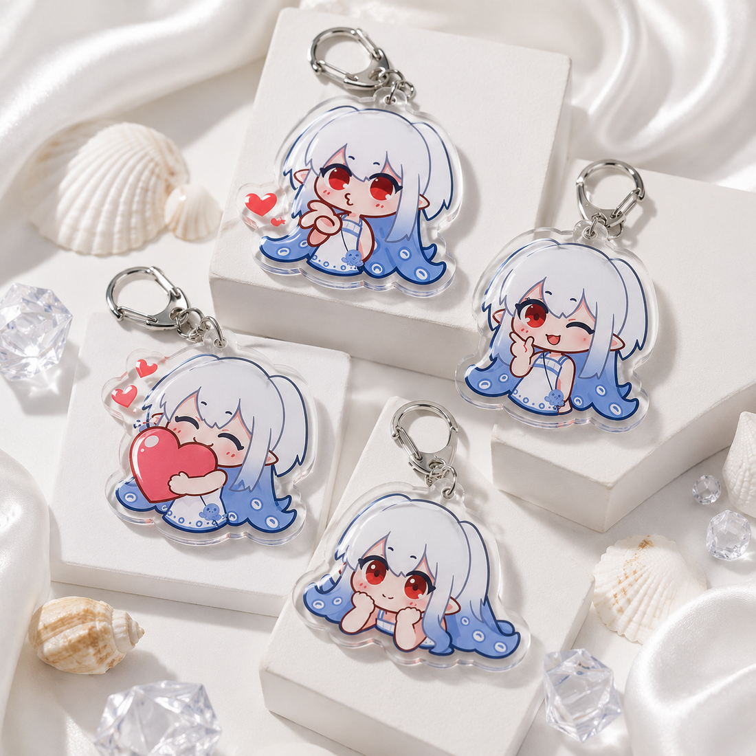 Custom Single/Double-Sided Printed Acrylic Keychain Charm