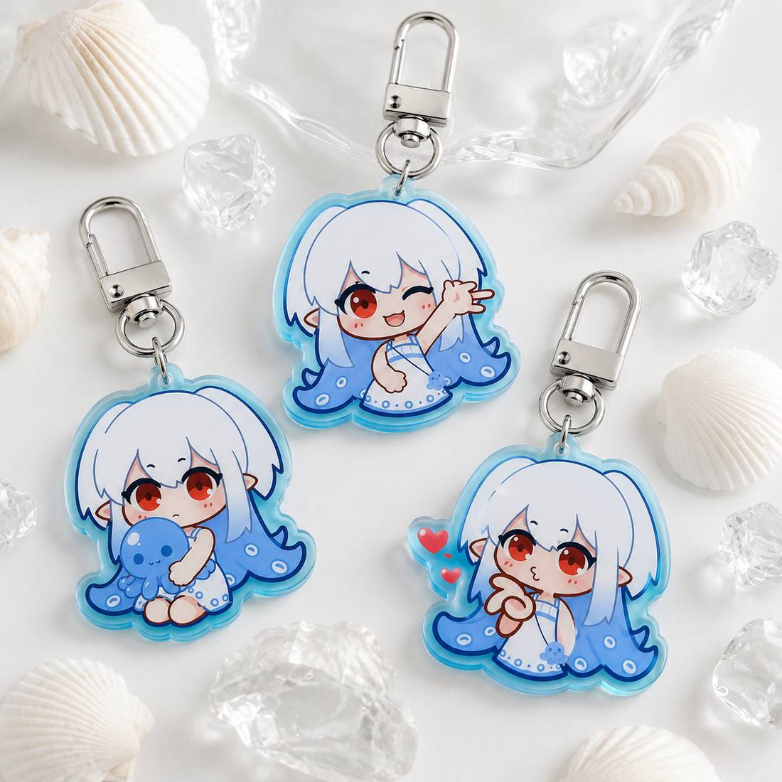 Custom Single/Double-Sided Printed Acrylic Keychain Charm