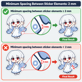 Custom Kiss-Cut Half-Cut PET Sticker