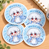 Custom Circle Full-Cut Coated Paper Sticker