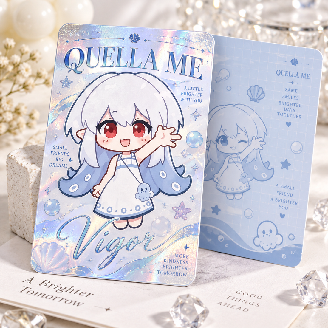 White Ceramic Flash Card