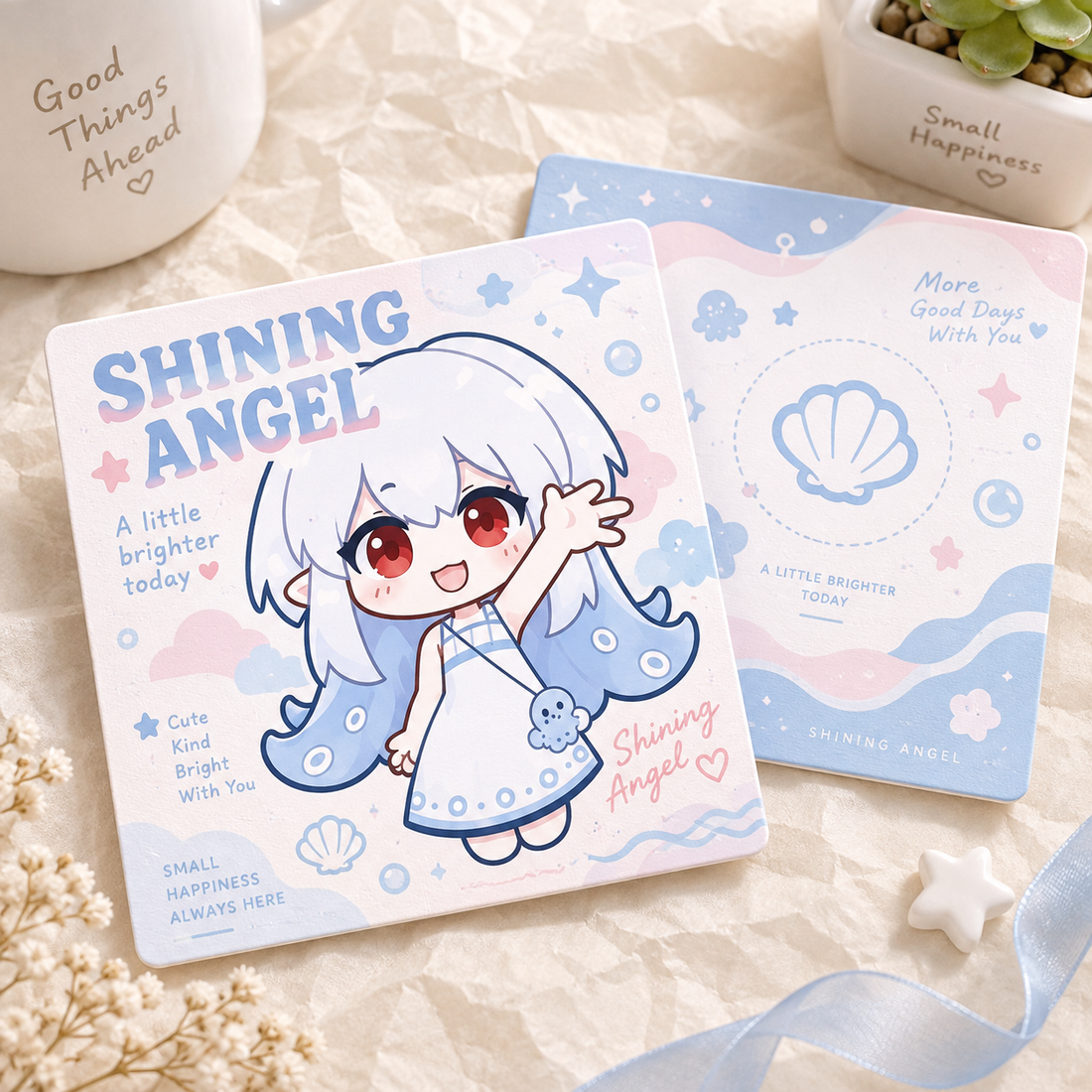 Pearl Paper Square Card