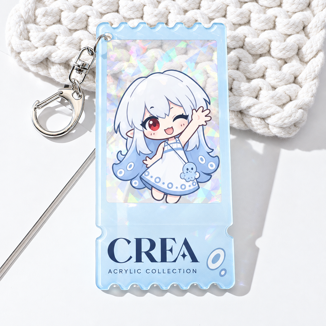 Acrylic Ticket Keychain