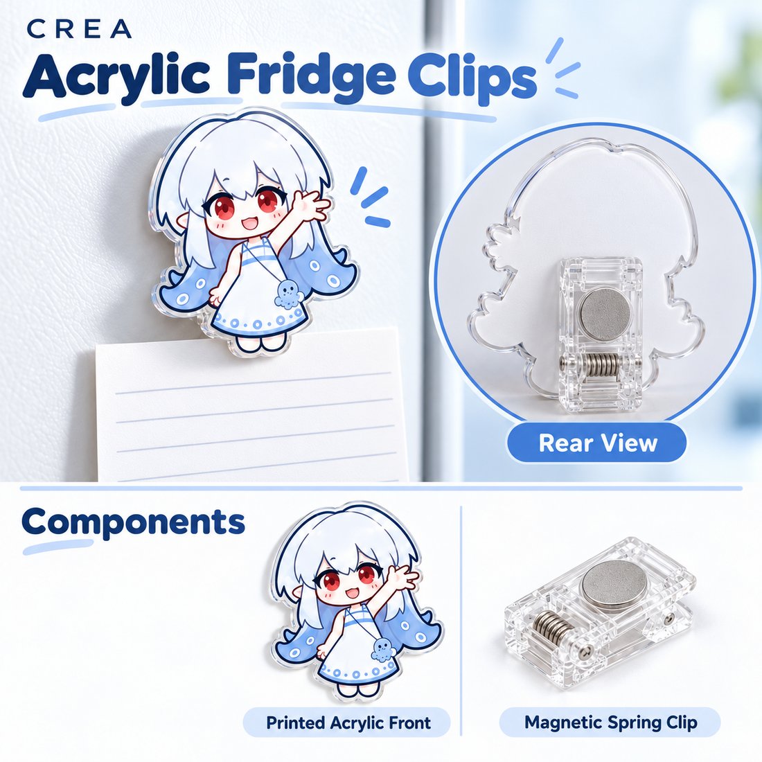 Acrylic Fridge Clip