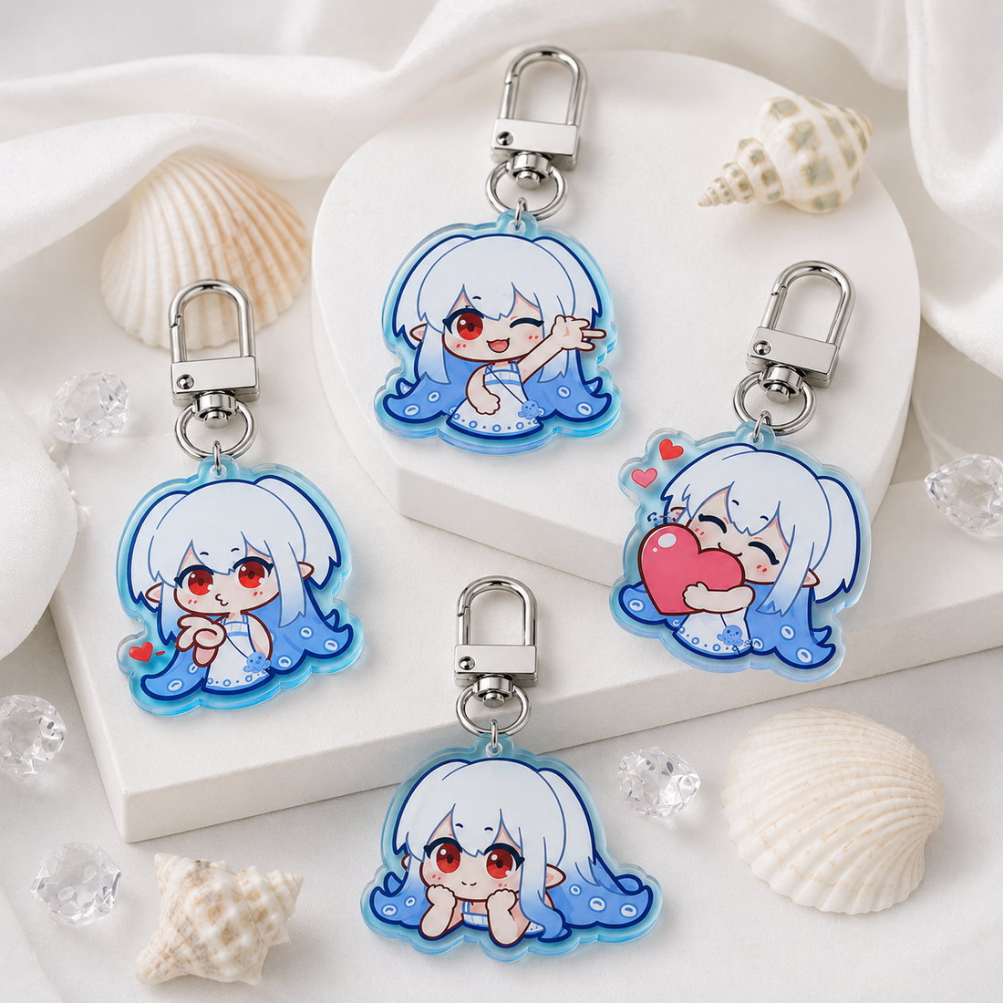 Custom Single/Double-Sided Printed Acrylic Keychain Charm