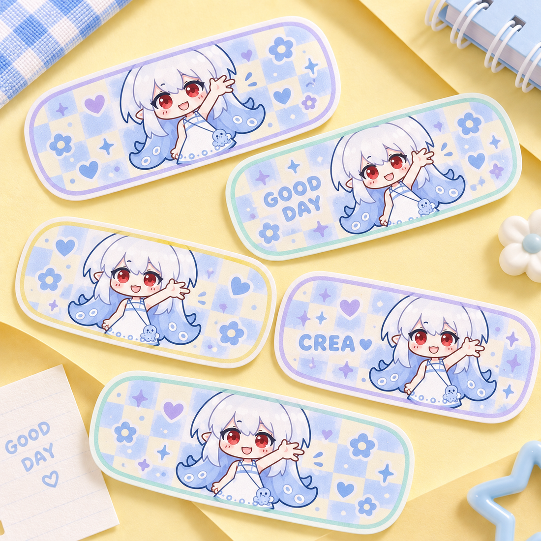 Custom Bandage-Shape Full-Cut Coated Paper Sticker
