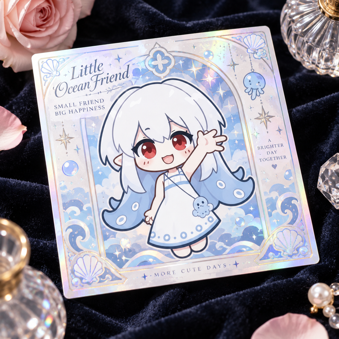 Laser Cloud Square Card