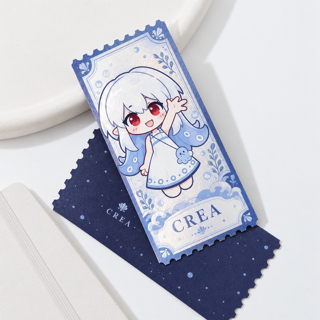 Custom Silver Cardstock Ticket Stub