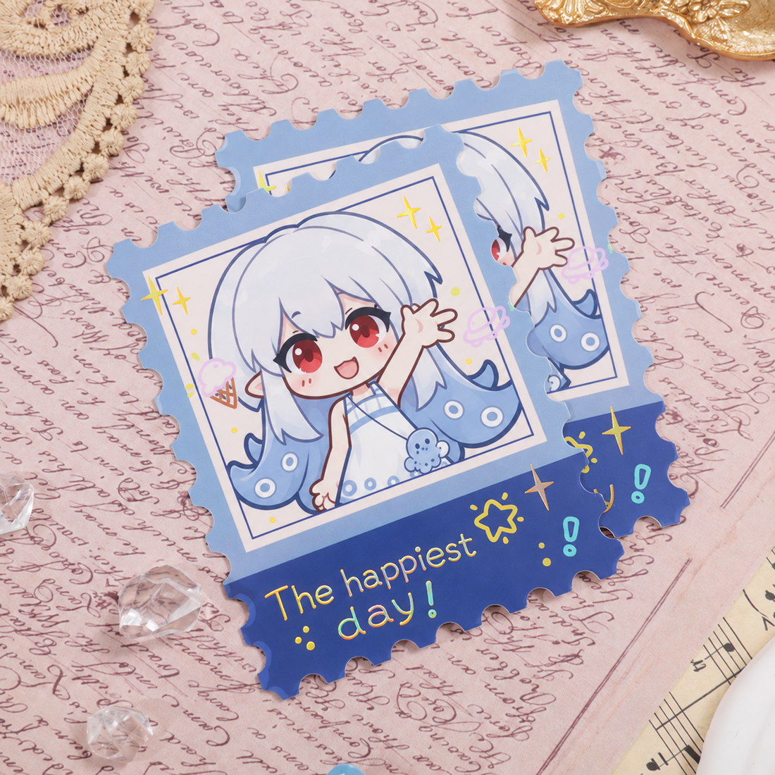 Silver Card Stamp Card