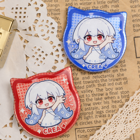Double Flash Cat Ear Badge