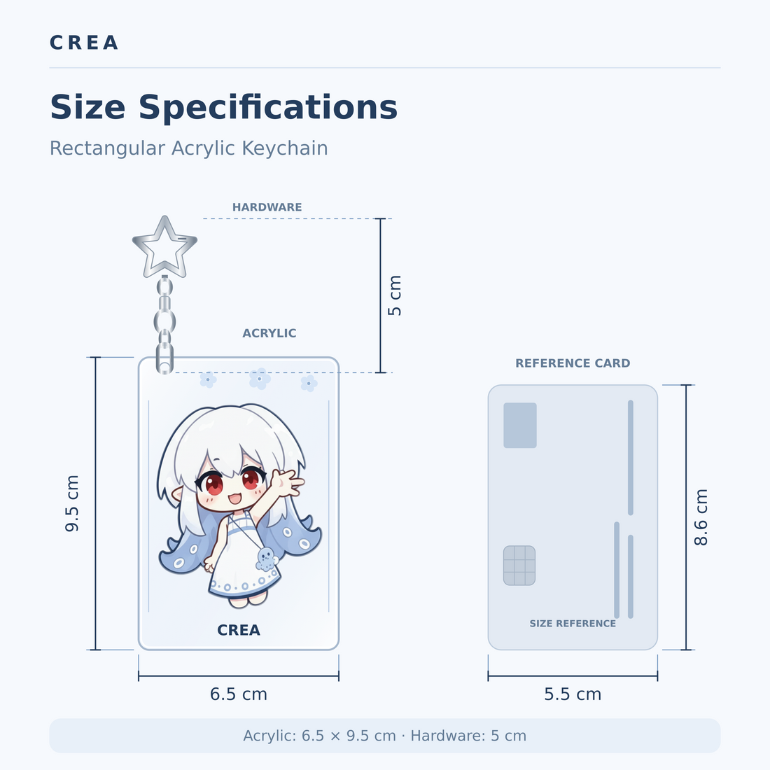 Custom Acrylic Group Photo Card Keychain