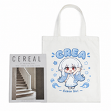 Custom Partial Print Canvas Tote Bag (Landscape)