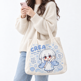 Custom Partial Print Open-Top Canvas Vest Bag