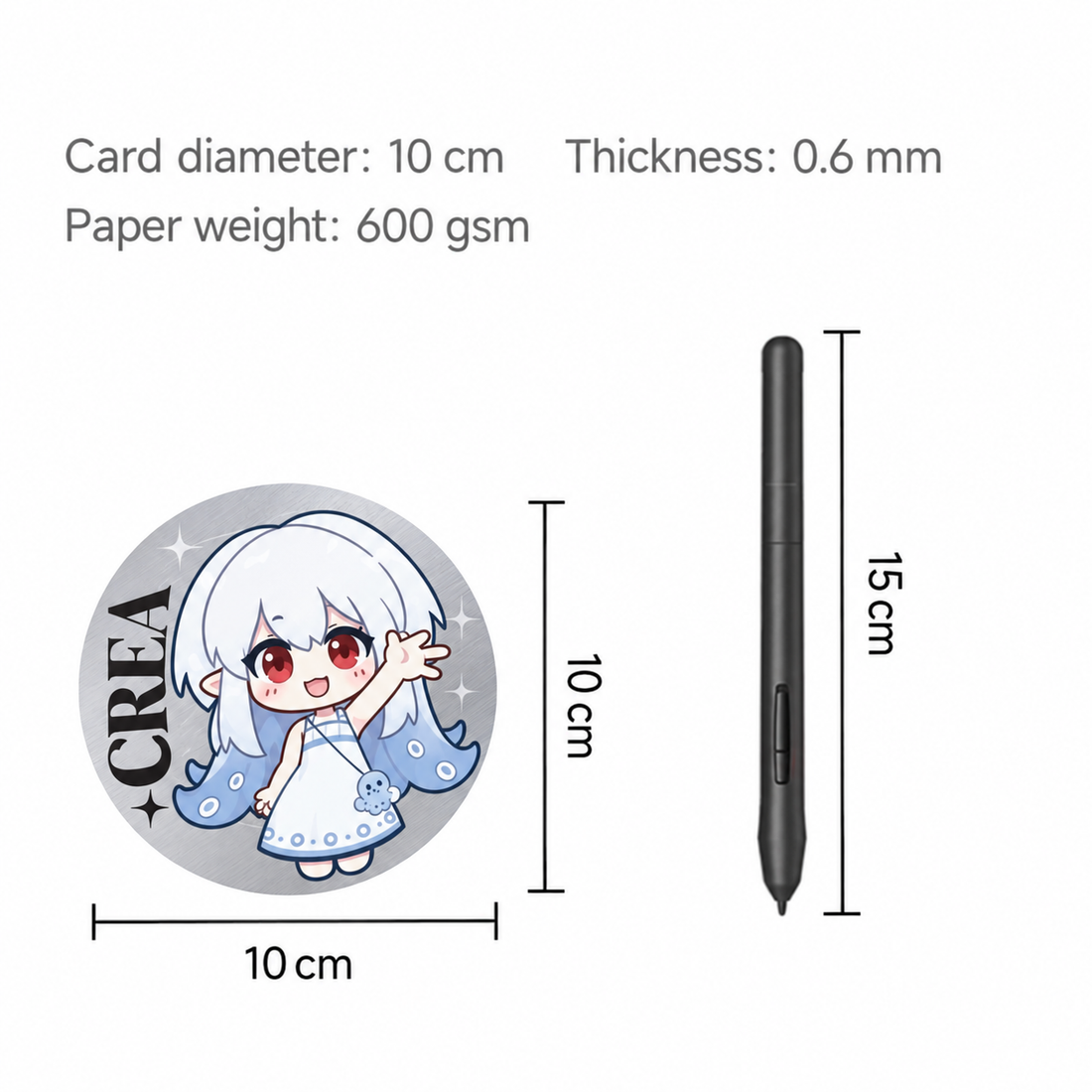 Silver Card Coaster