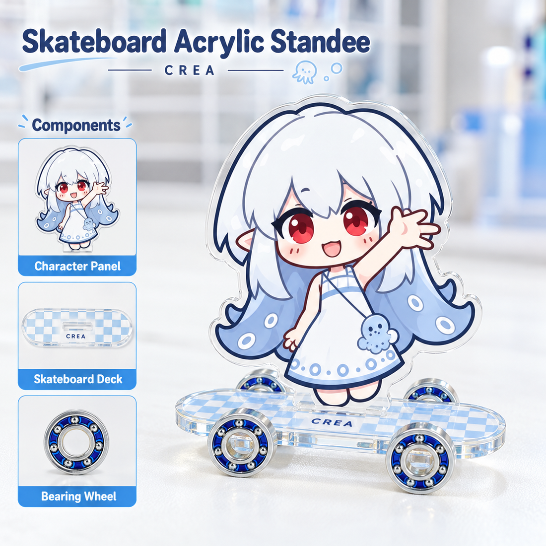 Custom Acrylic Skateboard Standee