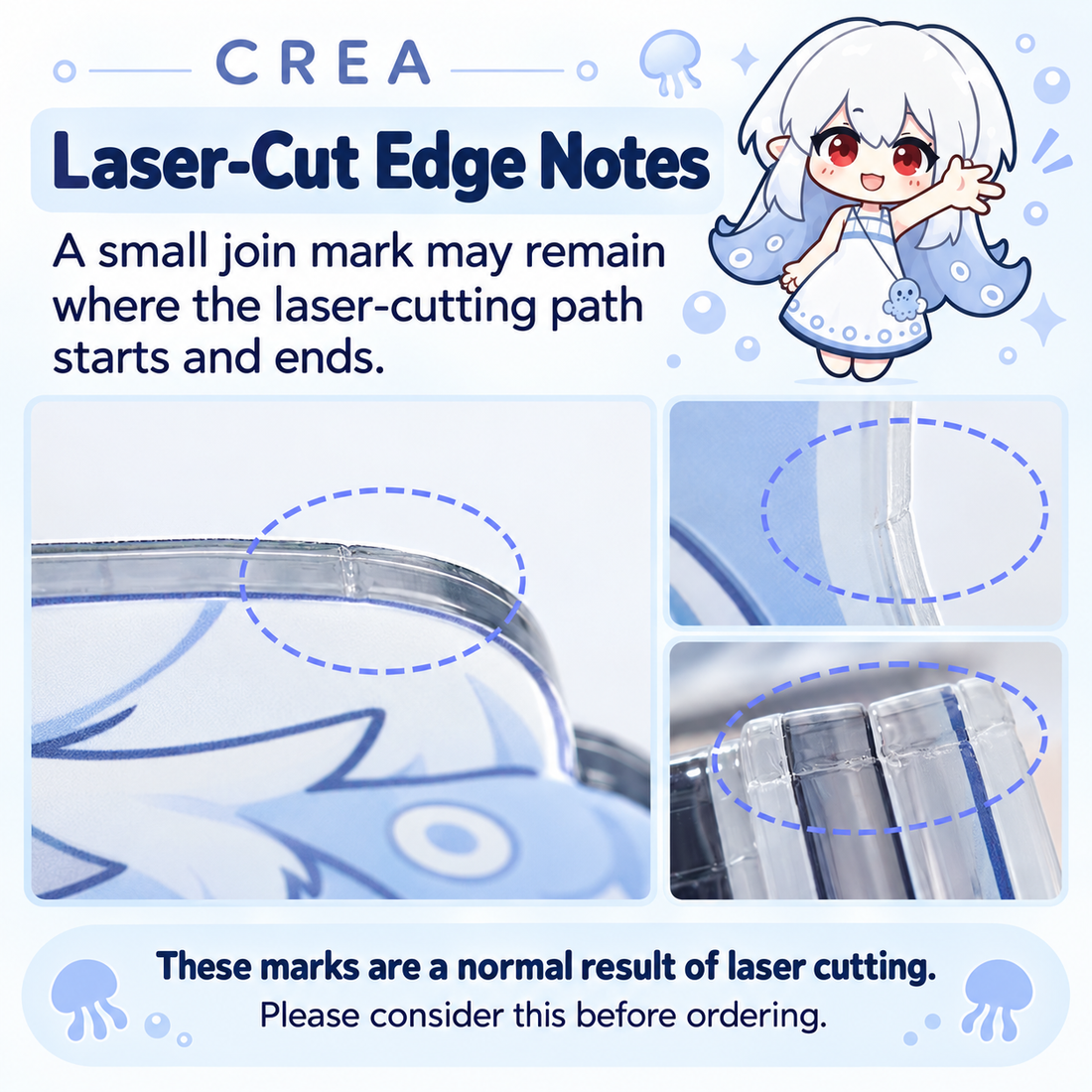 Clear Acrylic Stamp Charm