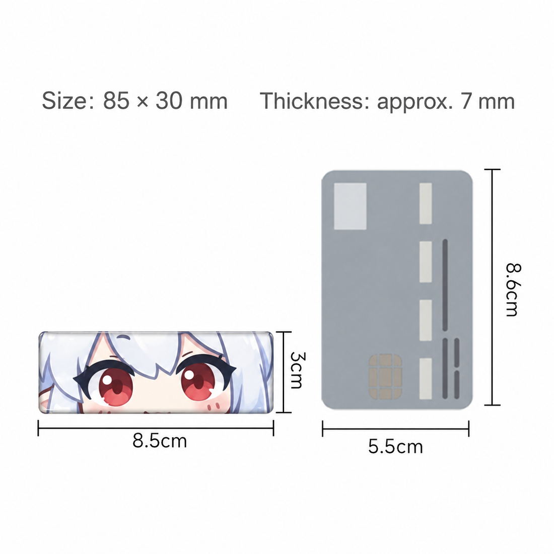 Double Flash Thin Strip Badge