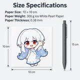 Pearl Paper Square Card