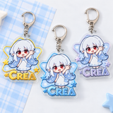 Embossed Foil Acrylic Keychain
