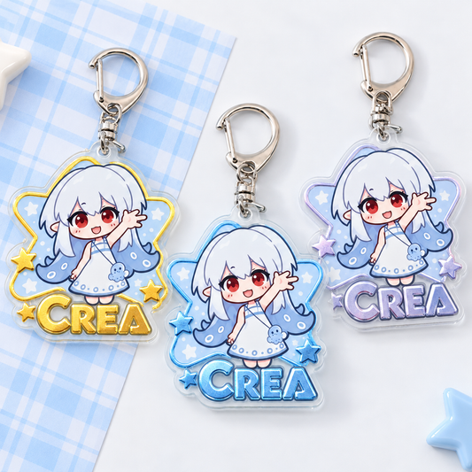 Embossed Foil Acrylic Keychain