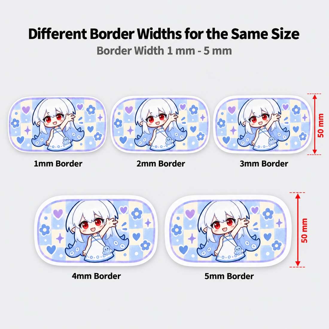 Custom Bandage-Shape Full-Cut Coated Paper Sticker