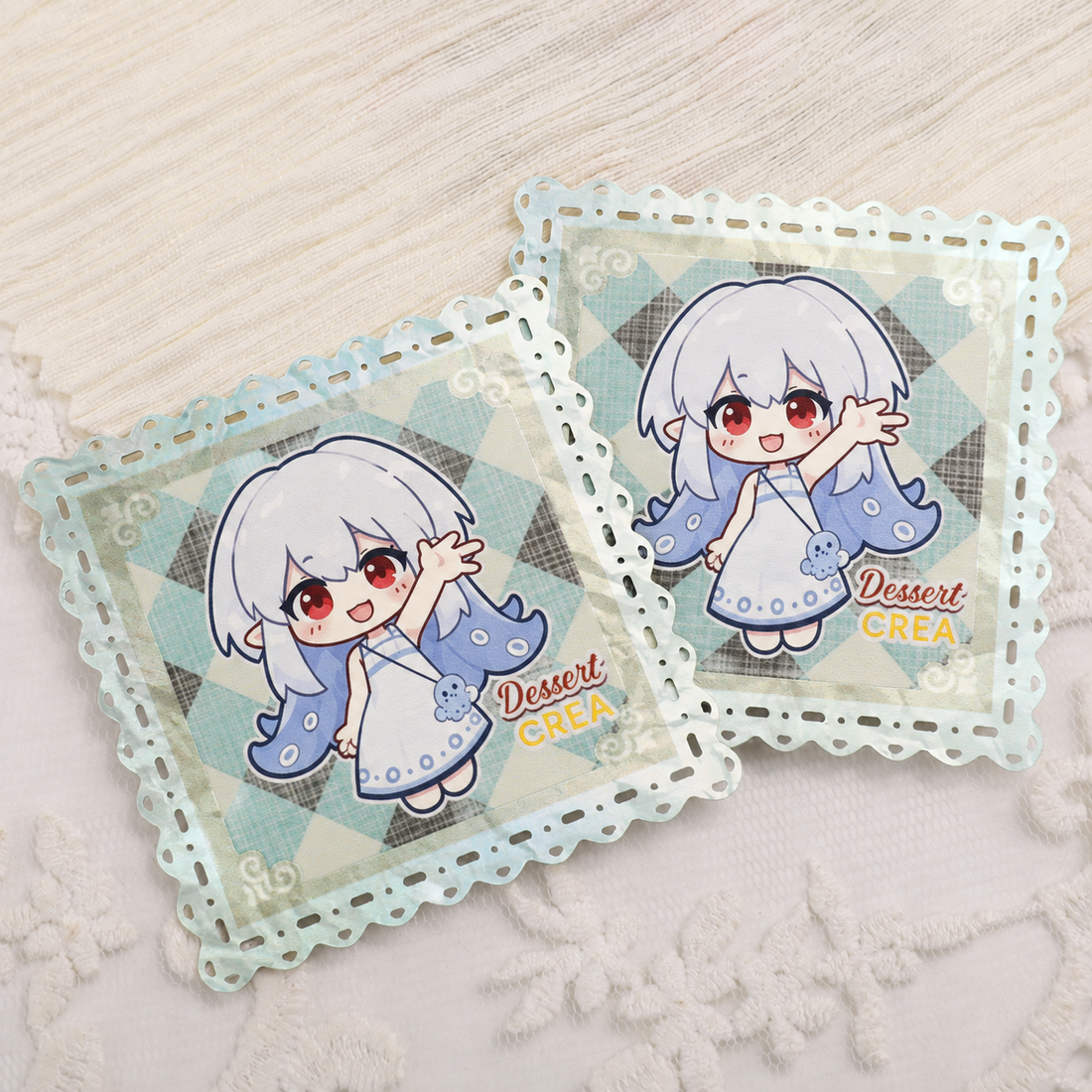 Holo Cloud Stamp Card