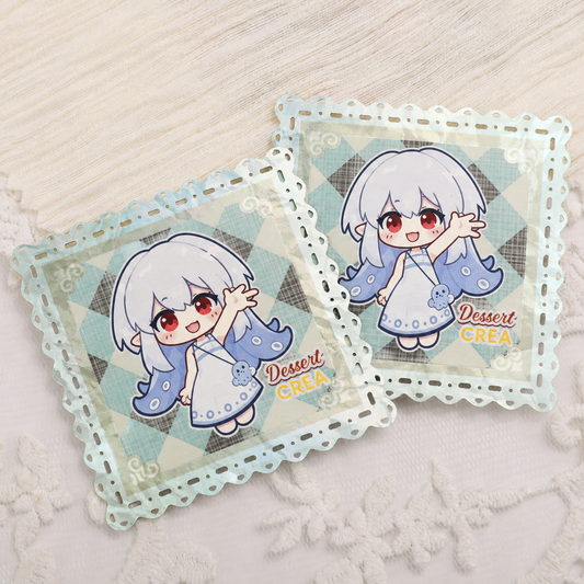 Holo Cloud Stamp Card