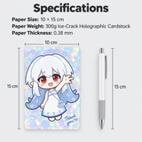 Laser Ice Postcard