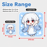 Custom Square Full-Cut Coated Paper Sticker