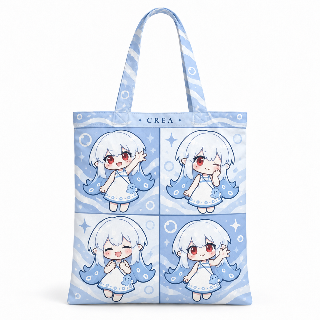 Custom Full Print Canvas Tote Bag (Portrait)