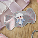 White Porcelain Double-Flash Die-Cut Sticker
