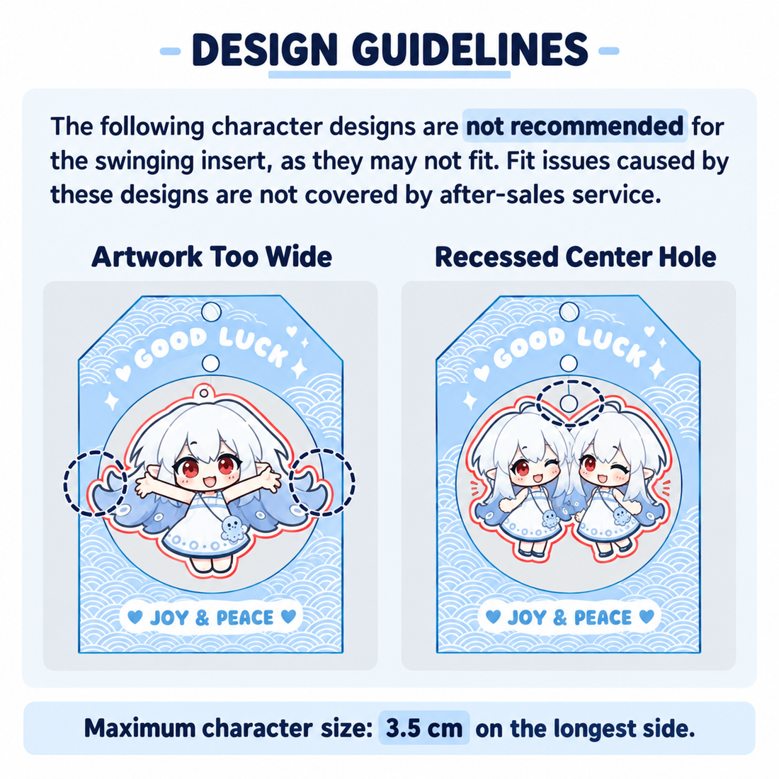 Omamori Wobble Acrylic Keychain