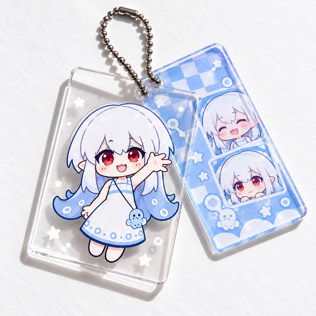 Square Double Panel Acrylic Charm