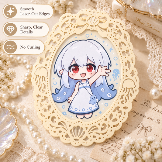 Lace Border Postcard