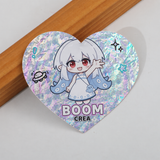 Laser Cloud Double-Flash Die-Cut Sticker (Shape)