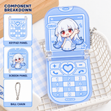 Flip Phone Acrylic Keychain
