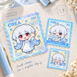 Custom Embossed Foil Stamp-Shape Sticker