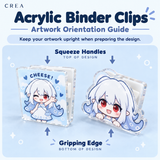 Acrylic PP Clip